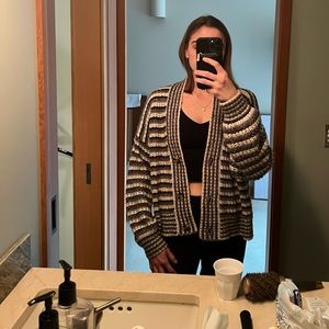 Madewell striped sweater cardigan